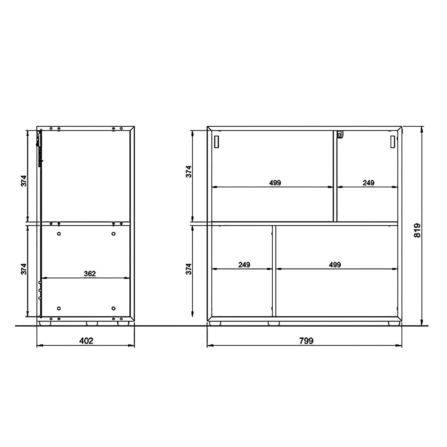 Germania Wohnwand Coruna I (2-teilig) - Weiß / Eiche Grandson Dekor 10 Germania Wohnwand Coruna I (2-teilig) - Weiß / Eiche Grandson Dekor – Bild 10