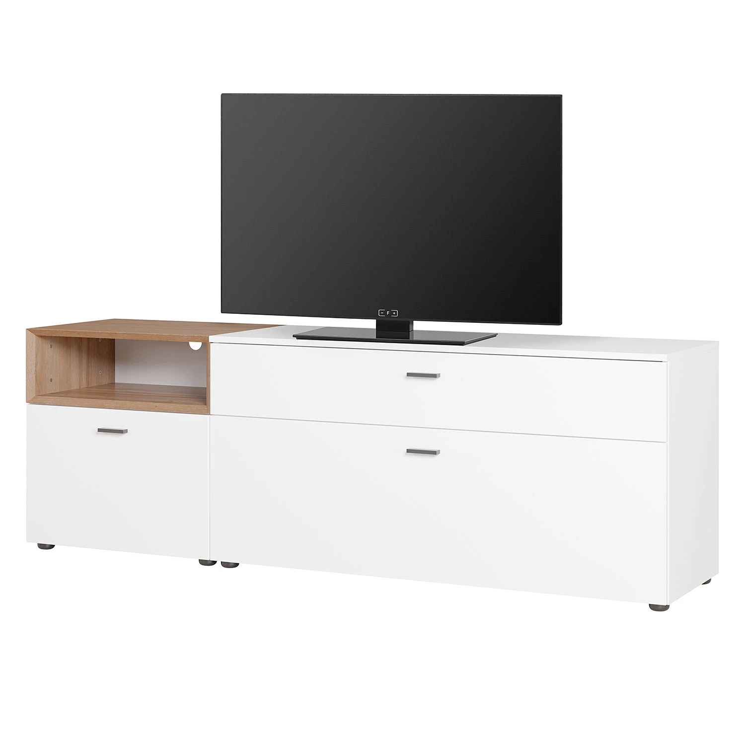 Germania Wohnwand Coruna II (2-teilig) - Weiß / Eiche Grandson Dekor 3 Germania Wohnwand Coruna II (2-teilig) - Weiß / Eiche Grandson Dekor – Bild 3