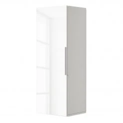 Maja Möbel Hängeschrank Shino II - Glas Weiß / Weiß