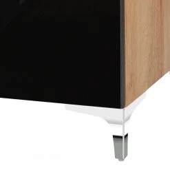 Maja Möbel TV-Lowboard Shino III - Glas Schwarz / Eiche Riviera Dekor -Wohnzimmermöbel boutique en ligne 1000170602 190418 12393100035 GALLERYIMAGES P000000001000170602