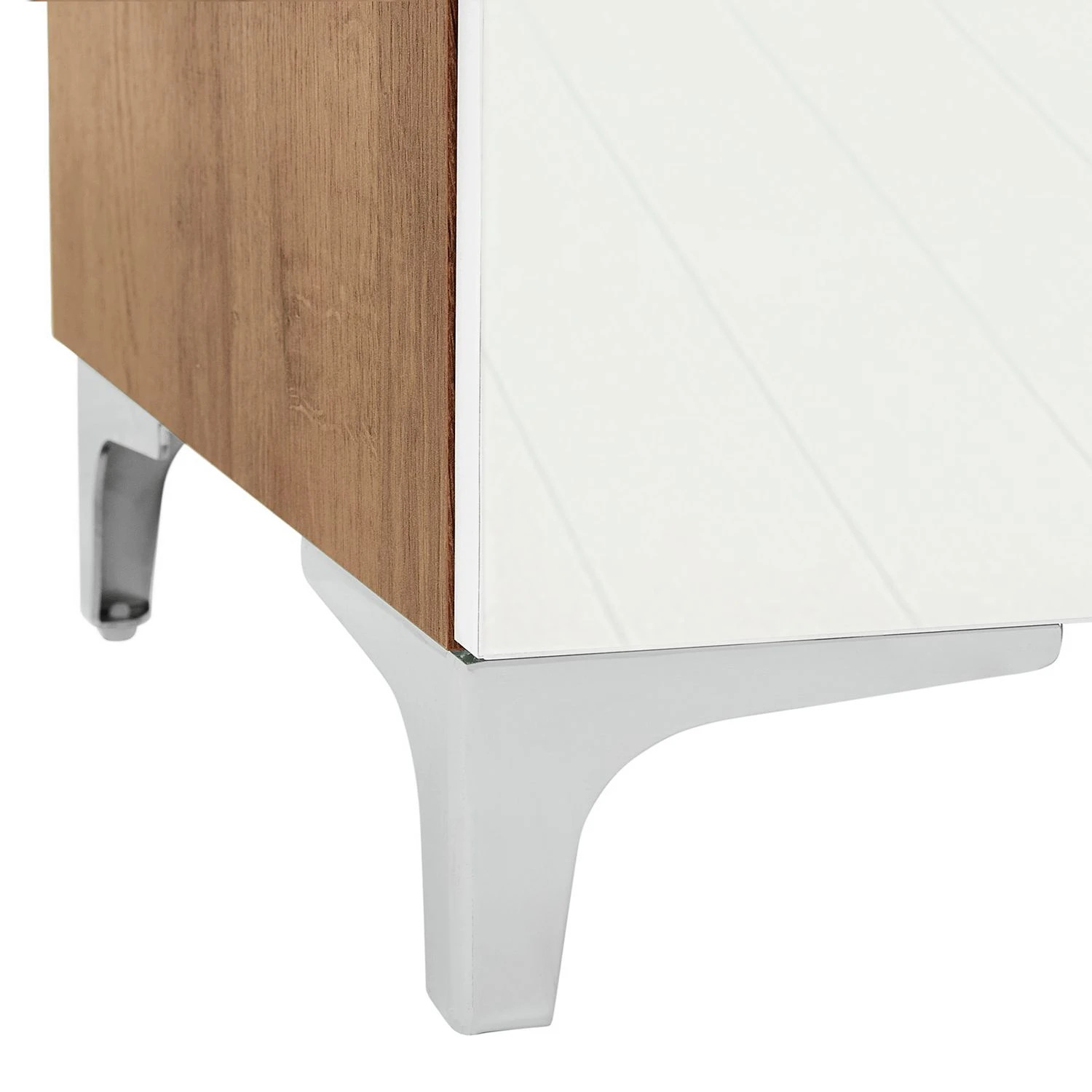 Maja Möbel TV-Lowboard Shino IV - Glas Weiß / Eiche Riviera Dekor 3 Maja Möbel TV-Lowboard Shino IV - Glas Weiß / Eiche Riviera Dekor – Bild 3