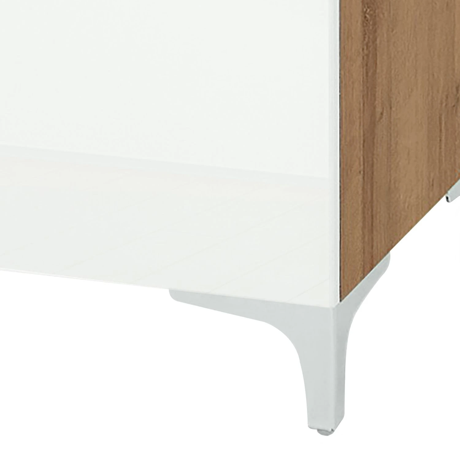 Maja Möbel Kommode Shino I - Glas Weiß / Eiche Riviera Dekor - Höhe: 109 cm 3 Maja Möbel Kommode Shino I - Glas Weiß / Eiche Riviera Dekor - Höhe: 109 cm – Bild 3