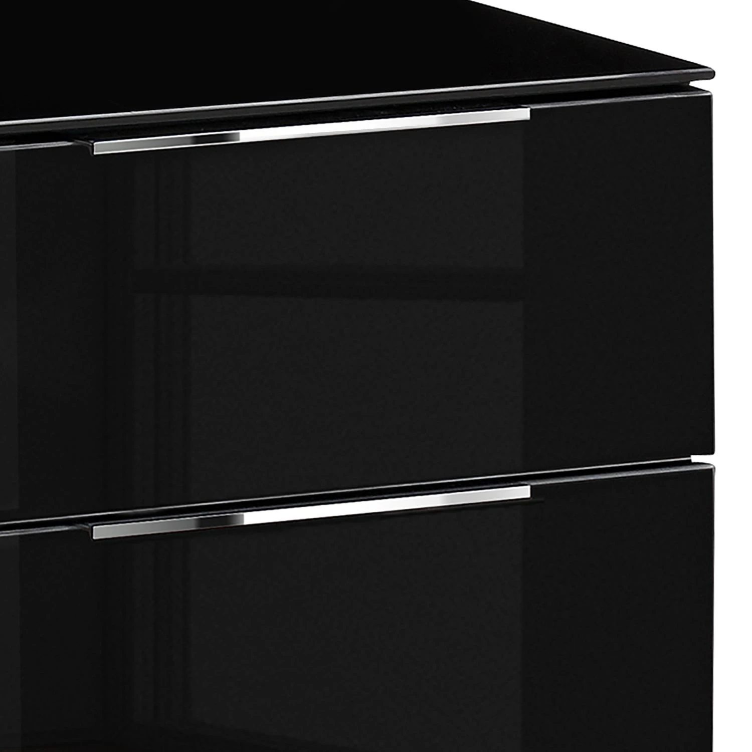 Maja Möbel TV-Lowboard Shino II - Glas Schwarz / Schwarz 3 Maja Möbel TV-Lowboard Shino II - Glas Schwarz / Schwarz – Bild 3