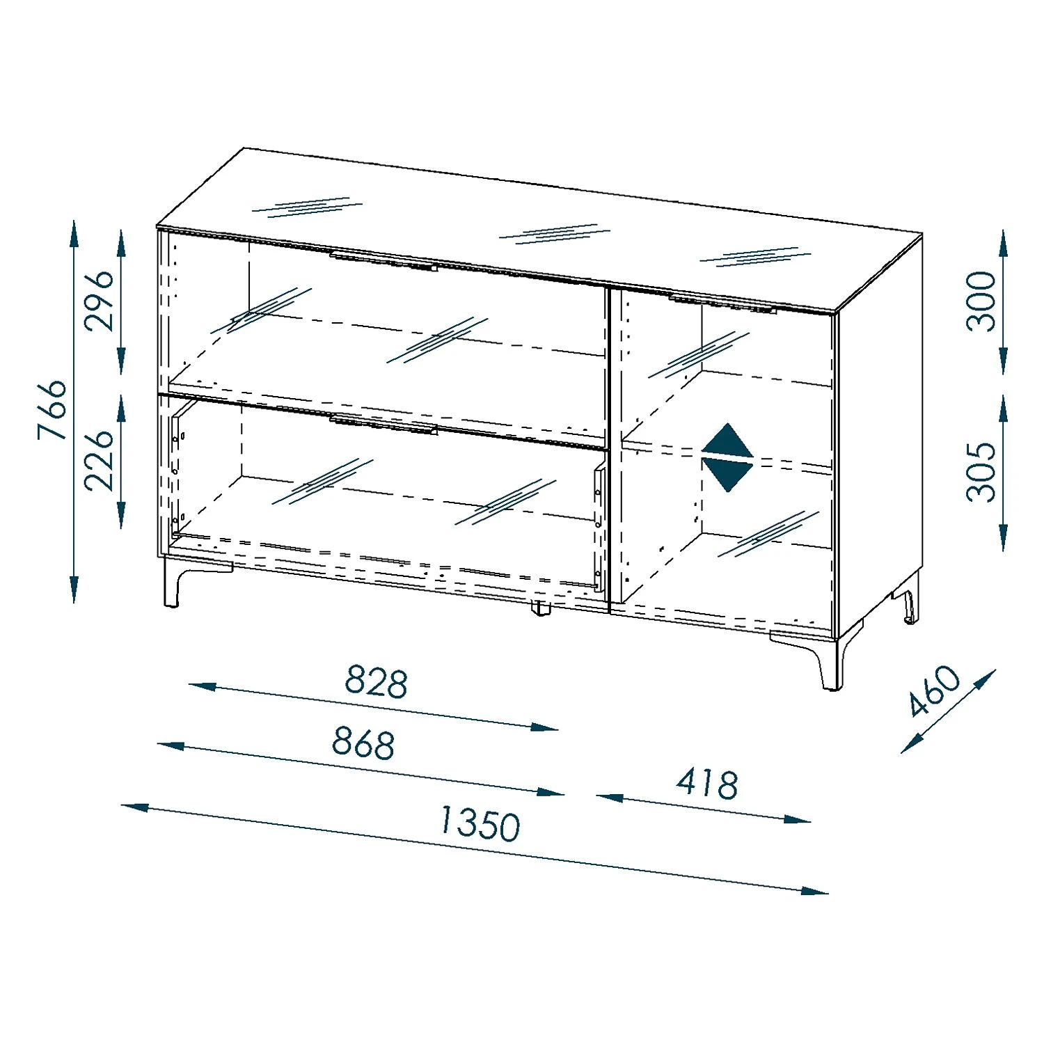 Maja Möbel Sideboard Shino I - Glas Weiß / Weiß 4 Maja Möbel Sideboard Shino I - Glas Weiß / Weiß – Bild 4
