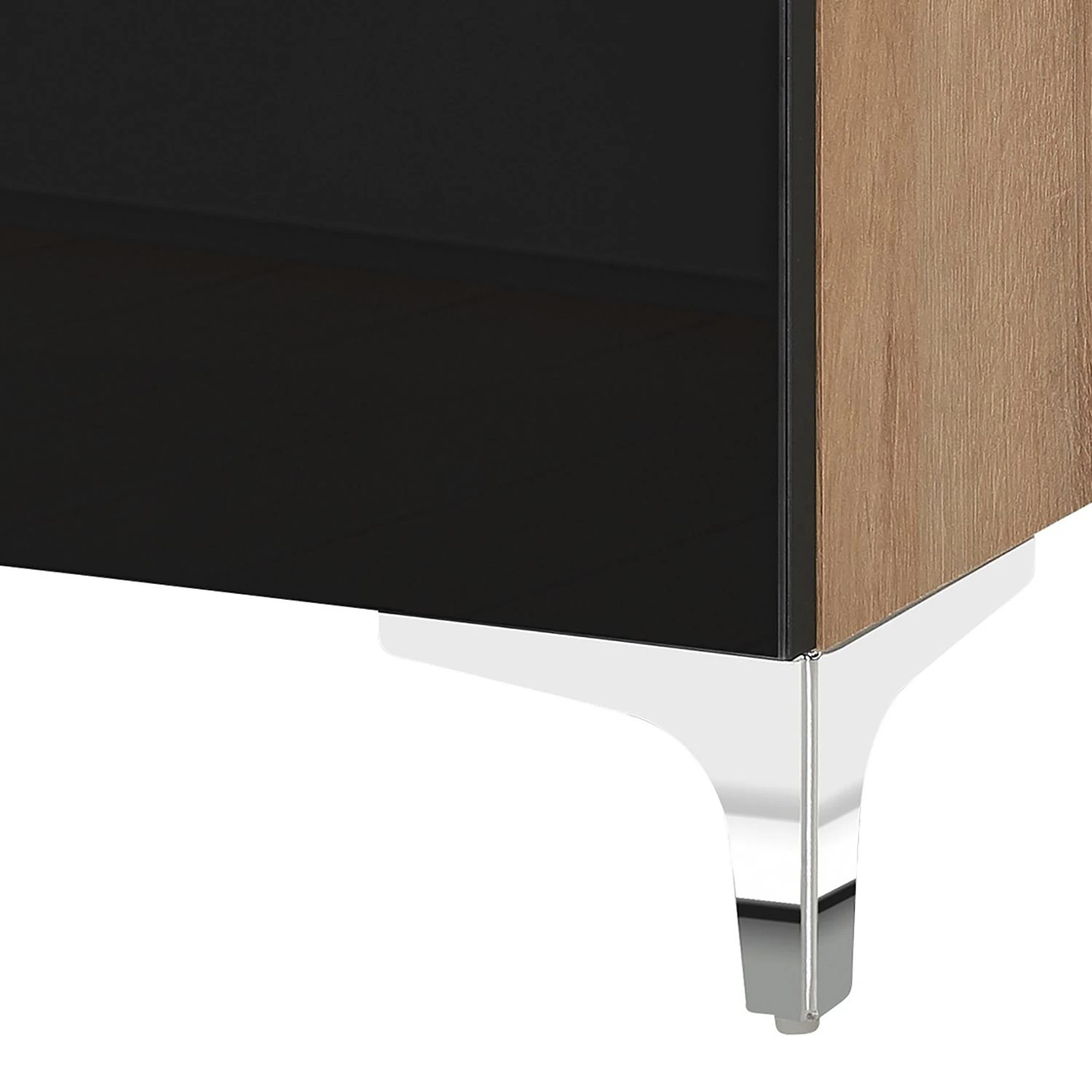 Maja Möbel TV-Lowboard Shino I - Glas Schwarz / Eiche Riviera Dekor 3 Maja Möbel TV-Lowboard Shino I - Glas Schwarz / Eiche Riviera Dekor – Bild 3