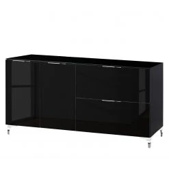 Maja Möbel Sideboard Shino II - Glas Schwarz / Schwarz