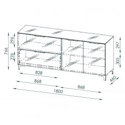 Maja Möbel Sideboard Shino II - Glas Schwarz / Schwarz 8 Maja Möbel Sideboard Shino II - Glas Schwarz / Schwarz -Wohnzimmermöbel boutique en ligne 1000170638 190418 12394100174 GALLERYIMAGES P000000001000170638