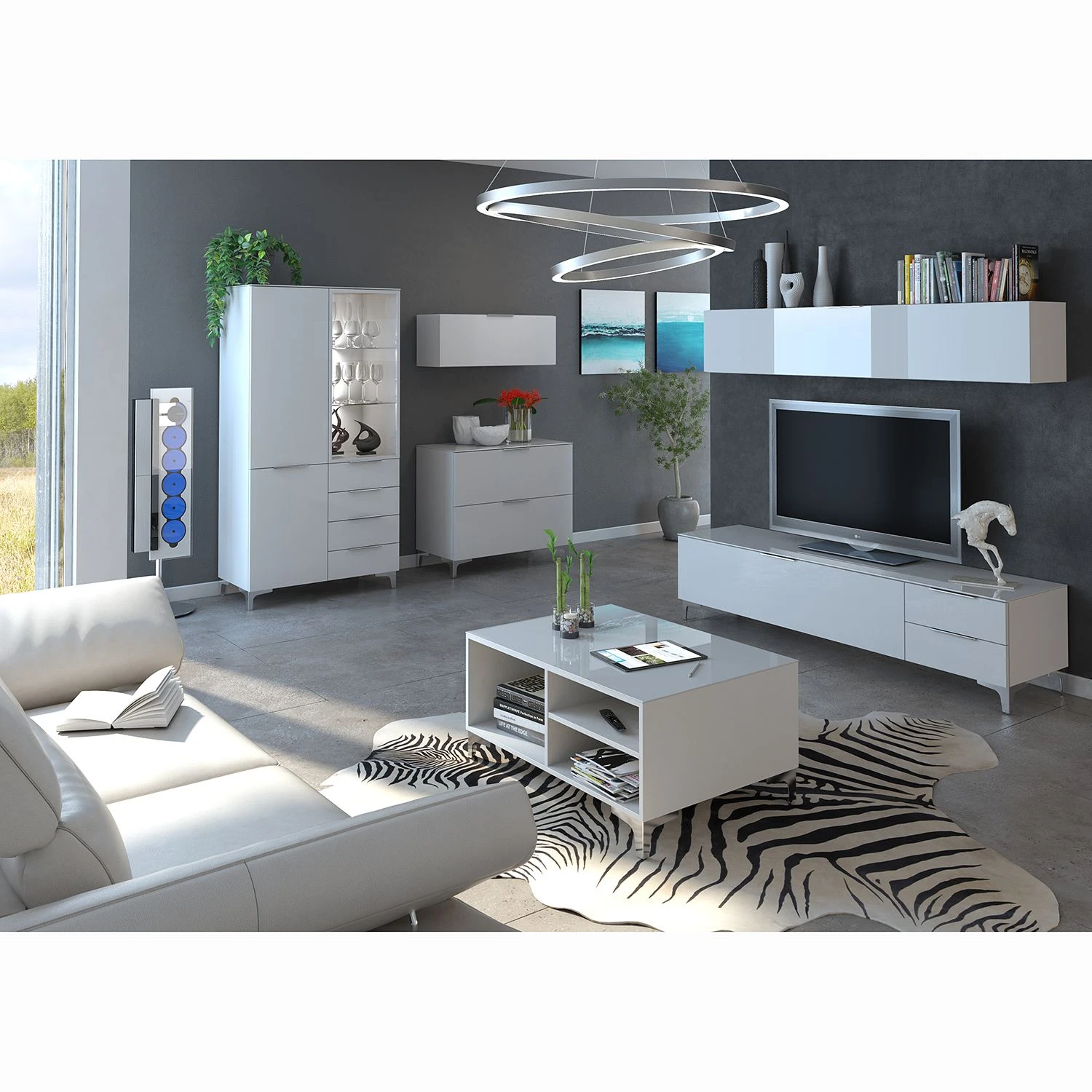 Maja Möbel Couchtisch Shino - Glas Weiß / Weiß 3 Maja Möbel Couchtisch Shino - Glas Weiß / Weiß – Bild 3