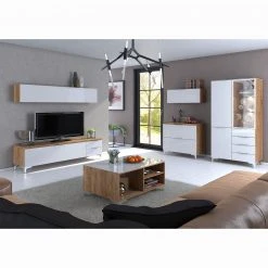 Maja Möbel Couchtisch Shino - Glas Weiß / Eiche Riviera Dekor 9 Maja Möbel Couchtisch Shino - Glas Weiß / Eiche Riviera Dekor -Wohnzimmermöbel boutique en ligne 1000170652 190418 12394600238 MOOD GALLERYIMAGES P000000001000170652 mood