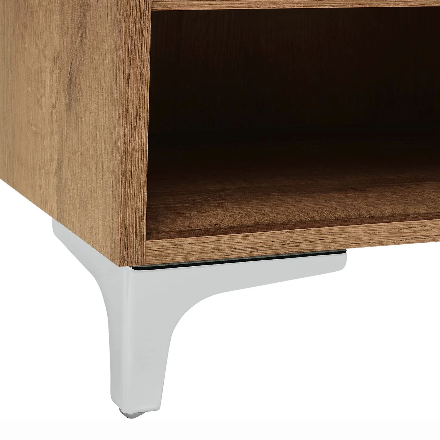 Maja Möbel Couchtisch Shino - Glas Weiß / Eiche Riviera Dekor 5 Maja Möbel Couchtisch Shino - Glas Weiß / Eiche Riviera Dekor – Bild 5