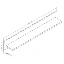 Loftscape Wandboard Charnocks - Weiß - Breite: 140 cm -Wohnzimmermöbel boutique en ligne 1000171311 190424 07575400016 GALLERYIMAGES P000000001000171311