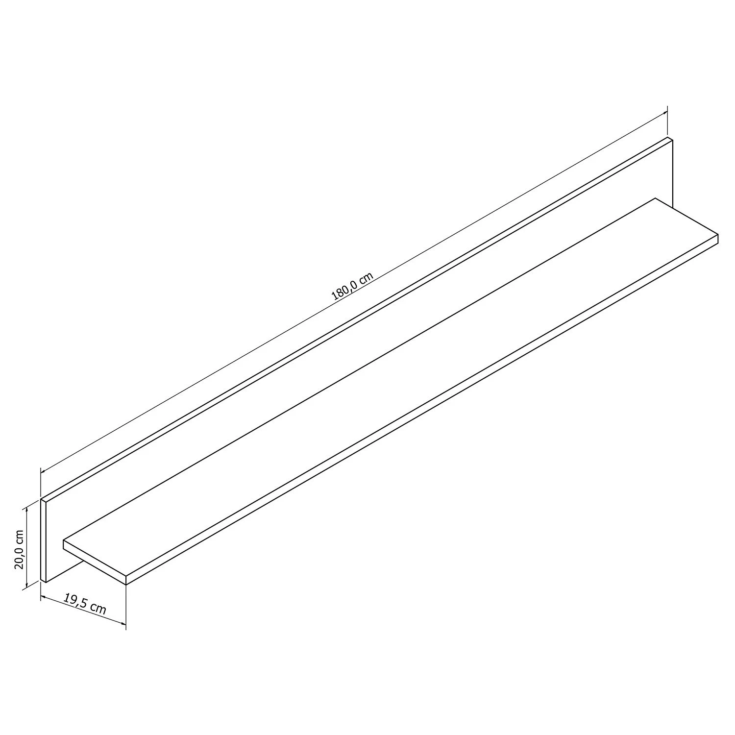 Loftscape Wandboard Charnocks - Weiß - Breite: 180 cm 3 Loftscape Wandboard Charnocks - Weiß - Breite: 180 cm – Bild 3