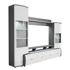 Loftscape Wohnwand Mury (4-teilig) - Hochglanz Weiß / Anthrazit 17 Loftscape Wohnwand Mury (4-teilig) - Hochglanz Weiß / Anthrazit -Wohnzimmermöbel boutique en ligne 1000171335 190424 07575900117 GALLERYIMAGES P000000001000171335