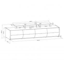 Loftscape Wohnwand Mury (4-teilig) - Hochglanz Weiß / Anthrazit 22 Loftscape Wohnwand Mury (4-teilig) - Hochglanz Weiß / Anthrazit -Wohnzimmermöbel boutique en ligne 1000171335 190424 07575900122 GALLERYIMAGES P000000001000171335