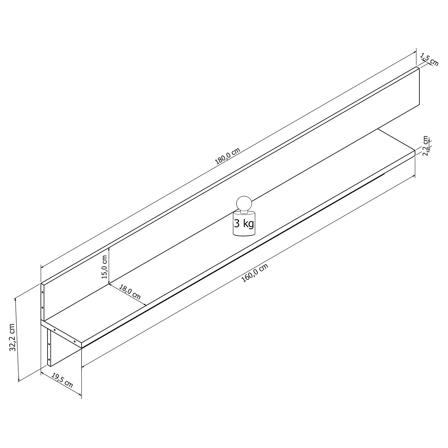 Loftscape Wohnwand Mury (4-teilig) - Hochglanz Weiß / Anthrazit 12 Loftscape Wohnwand Mury (4-teilig) - Hochglanz Weiß / Anthrazit – Bild 12