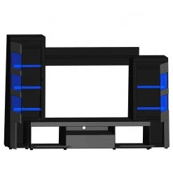 Loftscape Wohnwand Moitin (4-teilig) - Hochglanz Schwarz / Schwarz 16 Loftscape Wohnwand Moitin (4-teilig) - Hochglanz Schwarz / Schwarz -Wohnzimmermöbel boutique en ligne 1000171354 190424 07580400276 GALLERYIMAGES P000000001000171354