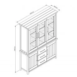 Ridgevalley Buffet Touros - Kiefer massiv - Kiefer Weiß / Grau -Wohnzimmermöbel boutique en ligne 1000171357 190424 07580500299 GALLERYIMAGES P000000001000171357