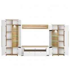 Loftscape Wohnkombination Jaguare (4-teilig) - Hochglanz Weiß / Eiche Ribbeck Dekor -Wohnzimmermöbel boutique en ligne 1000171359 200528 06453100003 DETAILS P000000001000171359