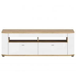 Loftscape Wohnkombination Jaguare (4-teilig) - Hochglanz Weiß / Eiche Ribbeck Dekor -Wohnzimmermöbel boutique en ligne 1000171359 200528 06453200004 DETAILS P000000001000171359