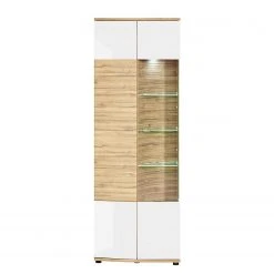 Loftscape Wohnkombination Jaguare (4-teilig) - Hochglanz Weiß / Eiche Ribbeck Dekor -Wohnzimmermöbel boutique en ligne 1000171359 200528 06453500006 DETAILS P000000001000171359