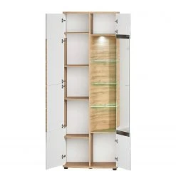 Loftscape Wohnkombination Jaguare (4-teilig) - Hochglanz Weiß / Eiche Ribbeck Dekor -Wohnzimmermöbel boutique en ligne 1000171359 200528 06453600007 DETAILS P000000001000171359