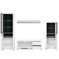 Loftscape Wohnwand Charnocks I (4-teilig) - Hochglanz Weiß / Schwarz 9 Loftscape Wohnwand Charnocks I (4-teilig) - Hochglanz Weiß / Schwarz -Wohnzimmermöbel boutique en ligne 1000171363 190424 07580600339 GALLERYIMAGES P000000001000171363