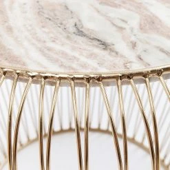 Kare Design Beistelltisch Beam III - Marmor / Stahl - Marmor Grau - Gold -Wohnzimmermöbel boutique en ligne 1000172838 190429 08140300108 GALLERYIMAGES P000000001000172838