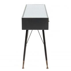 Kare Design Konsolentisch La Gomera - Glas / Stahl - Schwarz / Gold -Wohnzimmermöbel boutique en ligne 1000172867 190429 08142400320 GALLERYIMAGES P000000001000172867