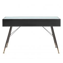 Kare Design Konsolentisch La Gomera - Glas / Stahl - Schwarz / Gold -Wohnzimmermöbel boutique en ligne 1000172867 190429 08142400321 GALLERYIMAGES P000000001000172867