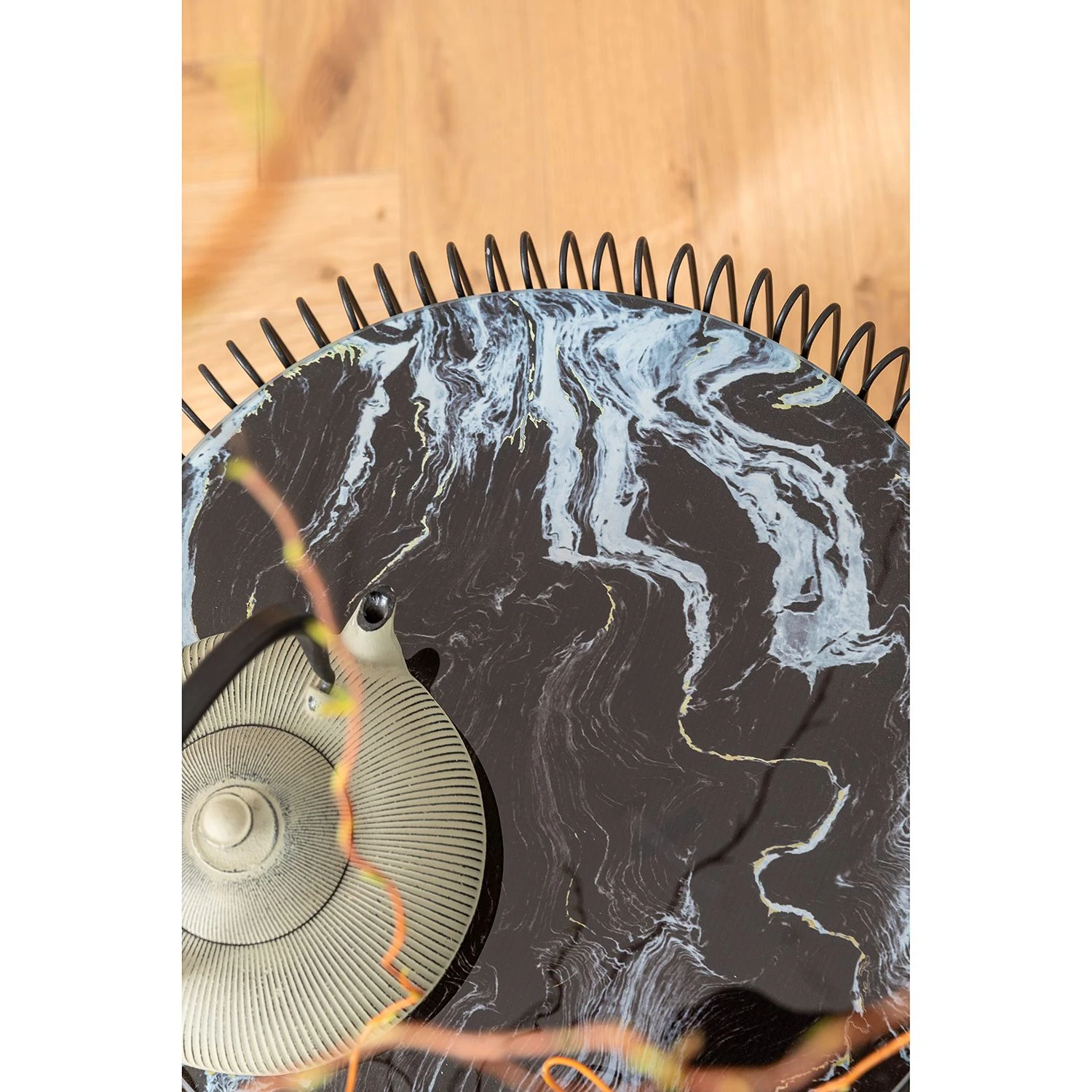 Kare Design Beistelltisch Wire (2-teilig) - Glas / Stahl - Schwarz 7 Kare Design Beistelltisch Wire (2-teilig) - Glas / Stahl - Schwarz – Bild 7