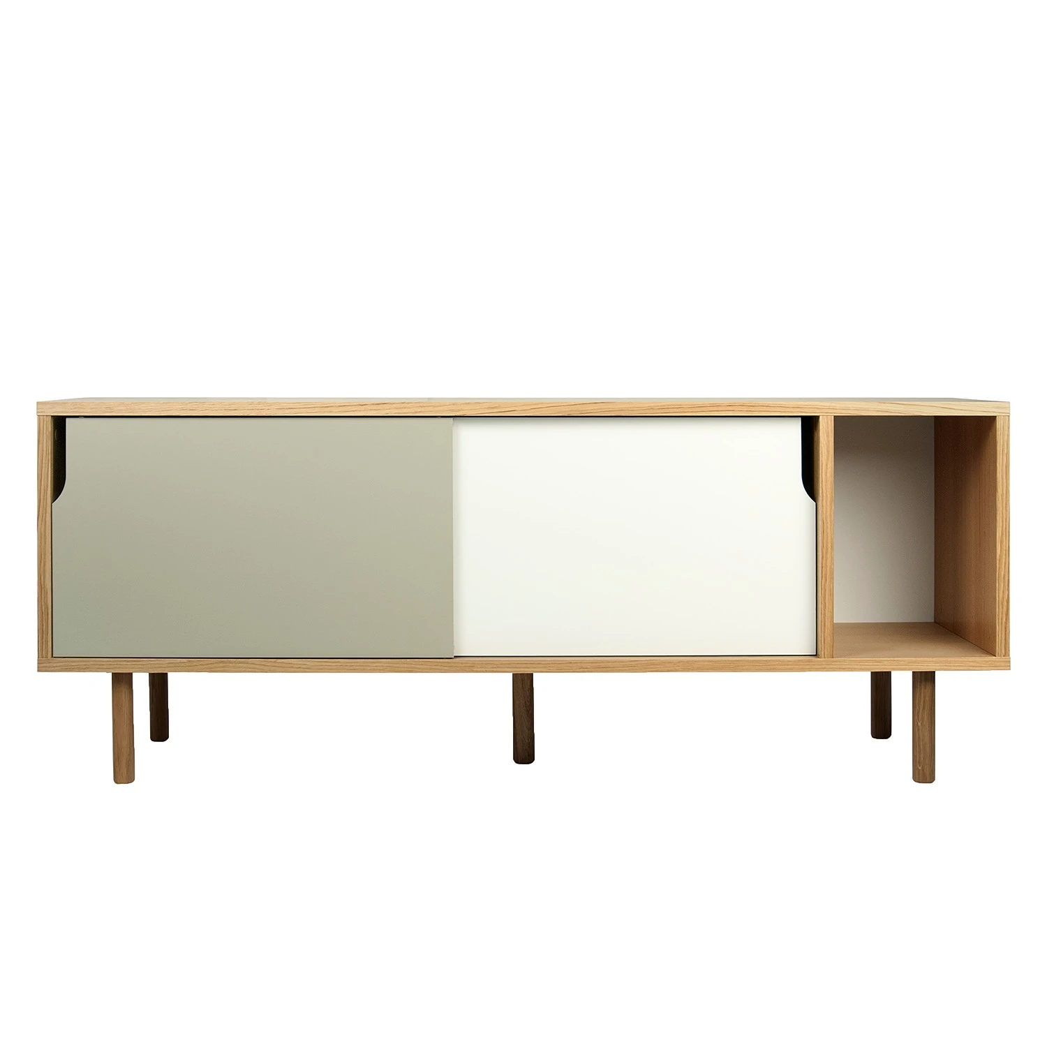 Temahome Sideboard Noa I - Weiß / Steingrau - Eiche 2 Temahome Sideboard Noa I - Weiß / Steingrau - Eiche – Bild 2