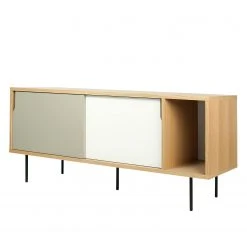 Temahome Sideboard Noa II - Weiß / Steingrau - Eiche