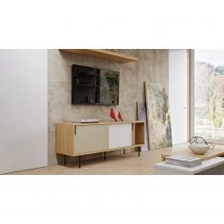 Temahome Sideboard Noa II - Weiß / Steingrau - Eiche -Wohnzimmermöbel boutique en ligne 1000172913 201016 13360000506 MOOD DETAILS P000000001000172913 mood