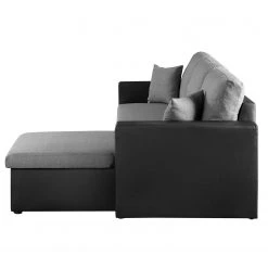 Fredriks Ecksofa Coventry II - Kunstleder/Webstoff - Grau / Schwarz -Wohnzimmermöbel boutique en ligne 1000172943 190724 16080800029 DETAILS P000000001000172943