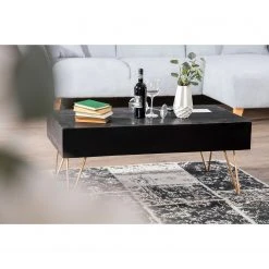 Jack & Alice Couchtisch Towa - Akazie massiv / Metall - Schwarz / Gold -Wohnzimmermöbel boutique en ligne 1000172946 211019 131829000025 MOOD DETAILS P000000001000172946 mood