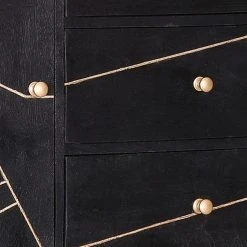 Jack & Alice Kommode Towa I - Akazie massiv / Metall - Schwarz / Gold 7 Jack & Alice Kommode Towa I - Akazie massiv / Metall - Schwarz / Gold -Wohnzimmermöbel boutique en ligne 1000172962 190503 07493600067 GALLERYIMAGES P000000001000172962
