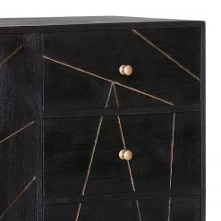 Jack & Alice Sideboard Towa - Akazie massiv / Metall - Schwarz / Gold 9 Jack & Alice Sideboard Towa - Akazie massiv / Metall - Schwarz / Gold -Wohnzimmermöbel boutique en ligne 1000172965 190503 07493700075 GALLERYIMAGES P000000001000172965