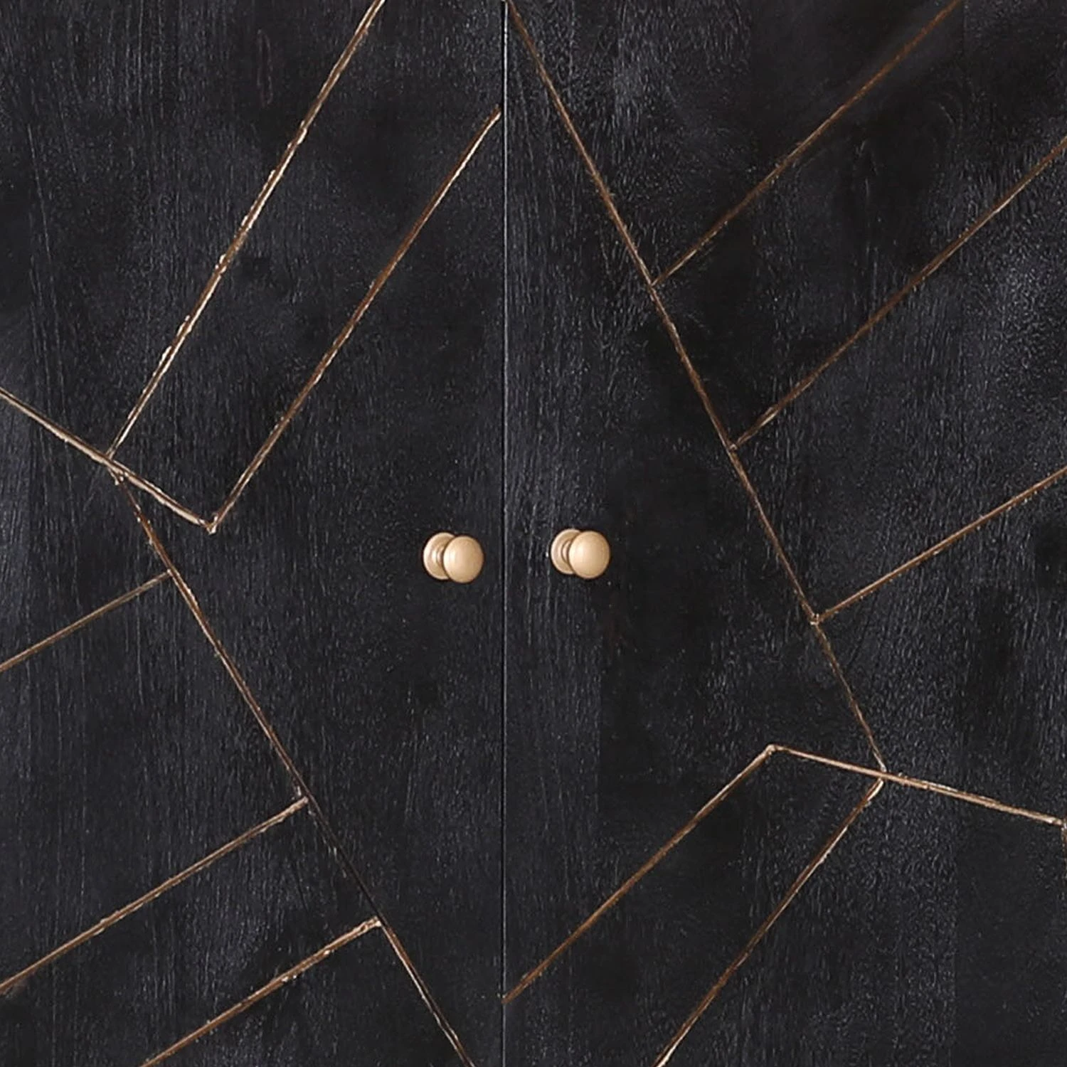 Jack & Alice Sideboard Towa - Akazie massiv / Metall - Schwarz / Gold 6 Jack & Alice Sideboard Towa - Akazie massiv / Metall - Schwarz / Gold – Bild 6