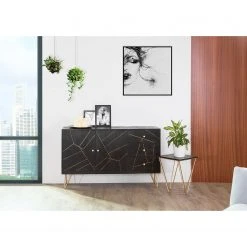 Jack & Alice Sideboard Towa - Akazie massiv / Metall - Schwarz / Gold 8 Jack & Alice Sideboard Towa - Akazie massiv / Metall - Schwarz / Gold -Wohnzimmermöbel boutique en ligne 1000172965 211019 13182900031 MOOD DETAILS P000000001000172965 mood