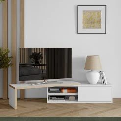 Temahome TV-Lowboard Echo - Weiß / Eiche -Wohnzimmermöbel boutique en ligne 1000173643 190802 12571500005 MOOD DETAILS P000000001000173643 mood