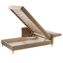 Ars Natura Recamiere Hillarys III - Antiklederlook - Latte Macchiato - Breite: 110 cm - Armlehne davorstehend rechts -Wohnzimmermöbel boutique en ligne 1000174362 220712 070 DETAILS P000000001000174362