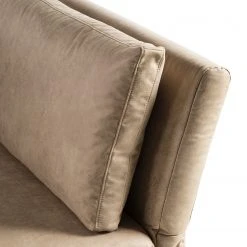 Ars Natura Recamiere Hillarys III - Antiklederlook - Latte Macchiato - Breite: 110 cm - Armlehne davorstehend rechts -Wohnzimmermöbel boutique en ligne 1000174362 220712 120 DETAILS P000000001000174362