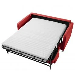 Fredriks Schlafsofa Lierde I - Echtleder - Rot - Breite: 155 cm - Mit Armlehnen -Wohnzimmermöbel boutique en ligne 1000174393 190731 13422200587 DETAILS P000000001000174393