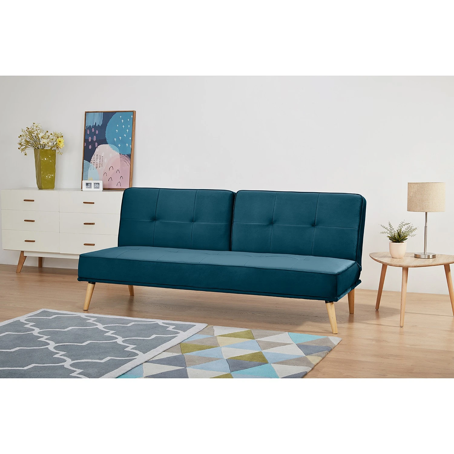 Mørteens Schlafsofa Bardon - Samt - Marineblau 2 Mørteens Schlafsofa Bardon - Samt - Marineblau – Bild 2