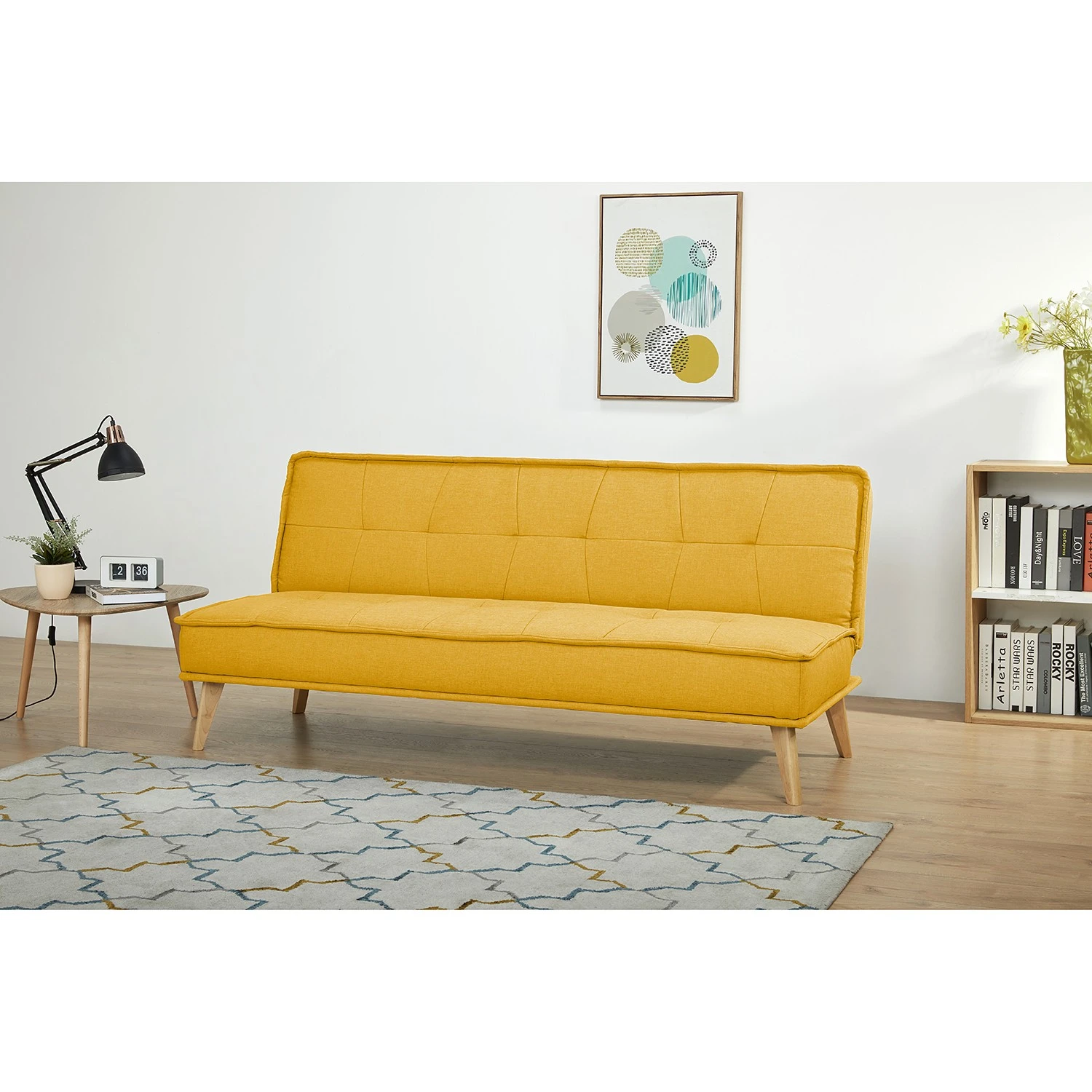 Mørteens Schlafsofa Tournon - Webstoff - Senfgelb 2 Mørteens Schlafsofa Tournon - Webstoff - Senfgelb – Bild 2