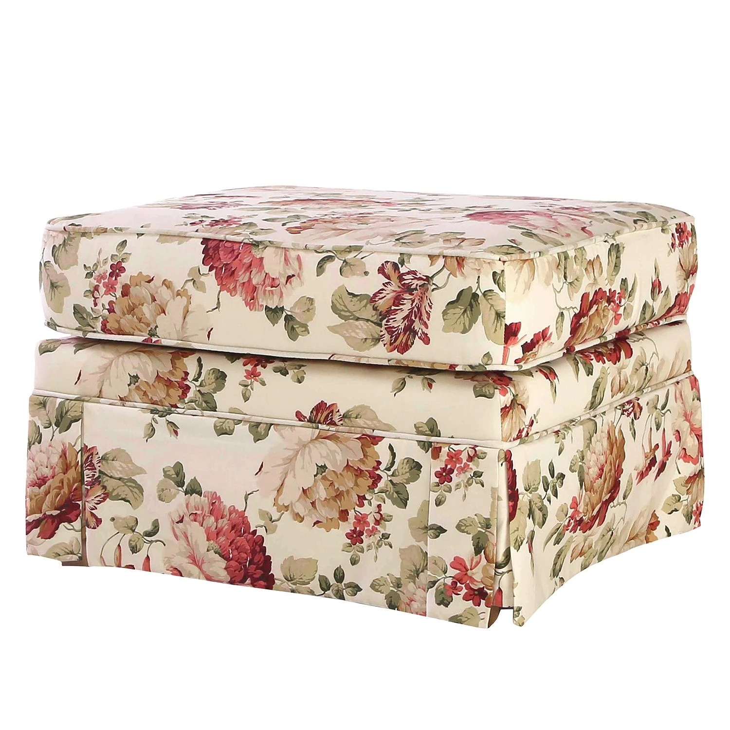 Ridgevalley Hocker Rubik - Baumwollstoff - Cremeweiß 1 Ridgevalley Hocker Rubik - Baumwollstoff - Cremeweiß