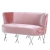 Velvet Studio Sofa Linares - Samt - Rosé