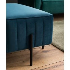 Jack & Alice Polsterhocker Raich I - Samt - Dunkelblau -Wohnzimmermöbel boutique en ligne 1000175669 200701 13342900003 DETAILS P000000001000175669