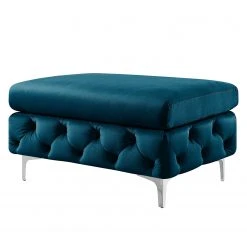 Jack & Alice Polsterhocker Leominster I - Samt - Marineblau