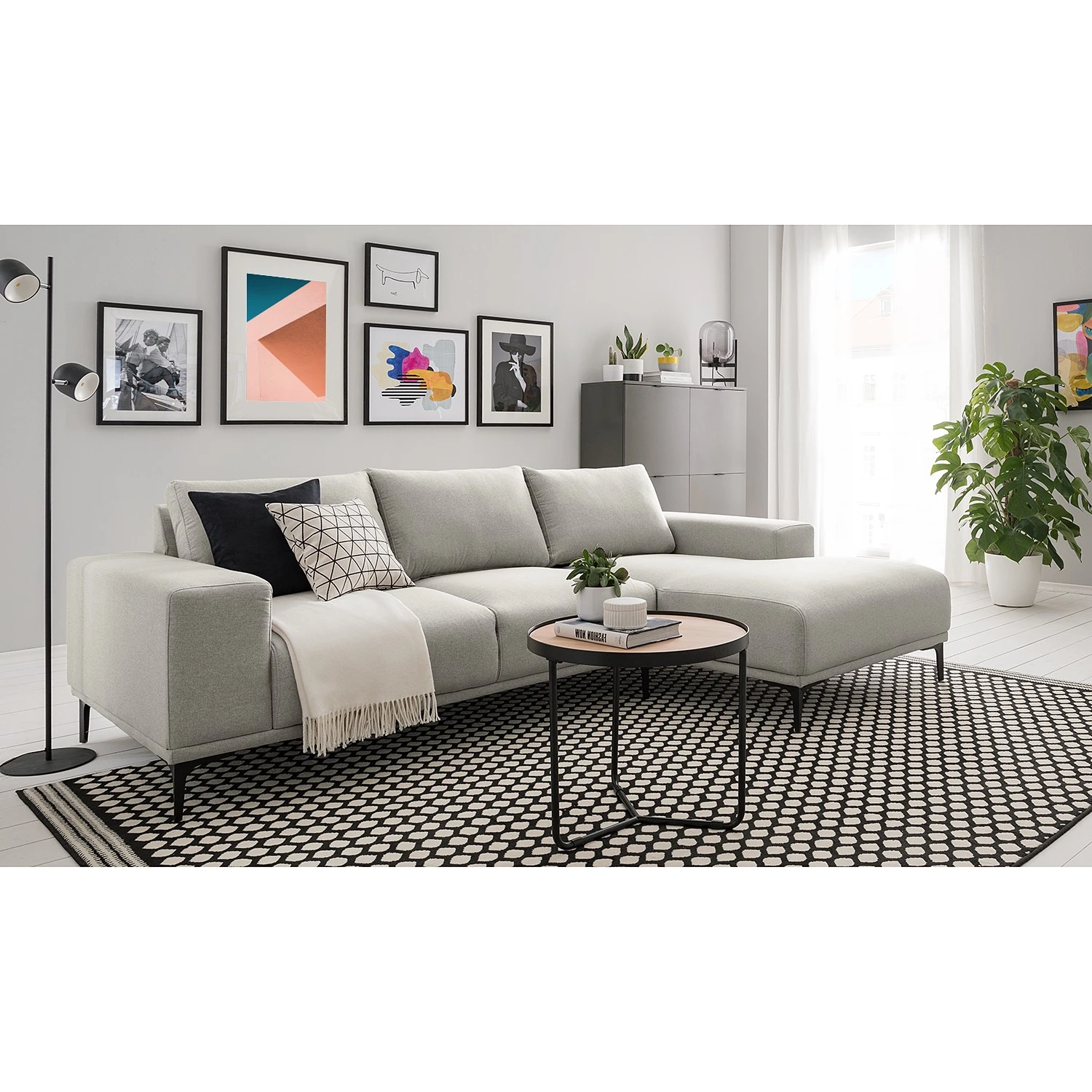 Fredriks Ecksofa CONNOLLY - Webstoff - Longchair davorstehend rechts 2 Fredriks Ecksofa CONNOLLY - Webstoff - Longchair davorstehend rechts – Bild 2